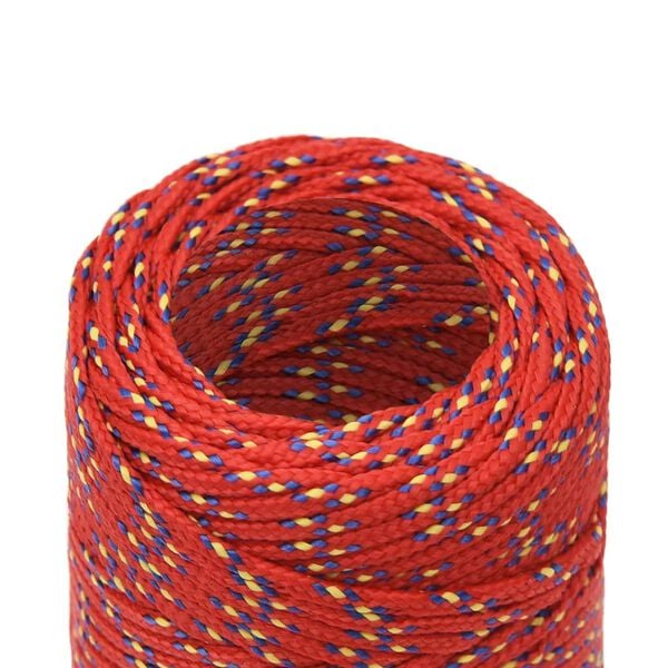 vidaXL Boat Rope Red 2 mm 50 m Polypropylene