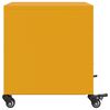 vidaXL Bedside Cabinets 2 pcs Mustard Yellow 36x39x43.5 cm Steel