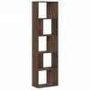 vidaXL Bookcase 5-Tier Brown Oak 45x23.5x162.5 cm Engineered Wood