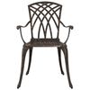 vidaXL Garden Dining Set 7 pcs Bronze Aluminium