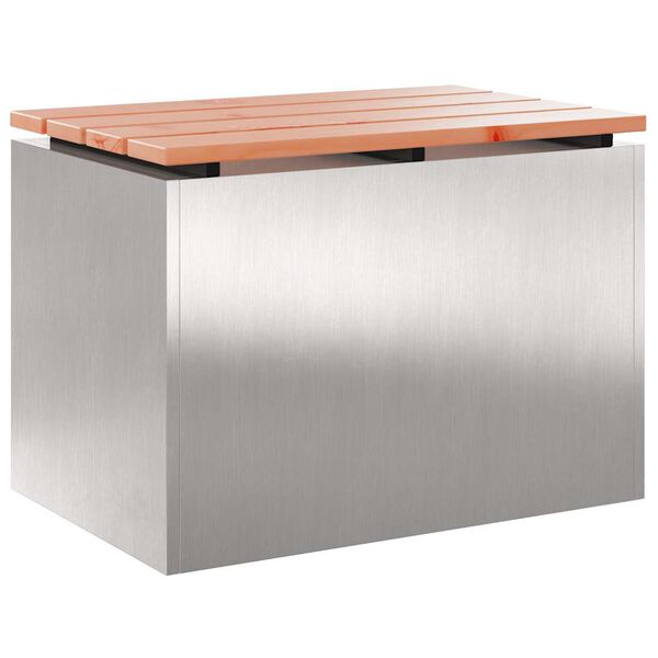 vidaXL Garden Bench Silver 60 x 40 x 43 cm Stainless steel