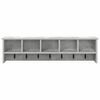 vidaXL Wall-Mounted Coat Rack Concrete grey 100 x 16 x 26 cm