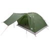 vidaXL Camping Tent with Roof Green 6-Person Polyester and Steel