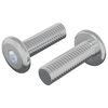 vidaXL Screw 2 pcs Silver 8 x 25 mm Steel