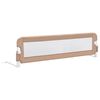 vidaXL Toddler Safety Bed Rail Taupe 150x42 cm Polyester