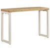 vidaXL Console Table 120x35x76 cm Solid Mango Wood and Steel