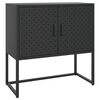 vidaXL Sideboard | Black | Steel | Medium | Levelers | Modern Sideboard
