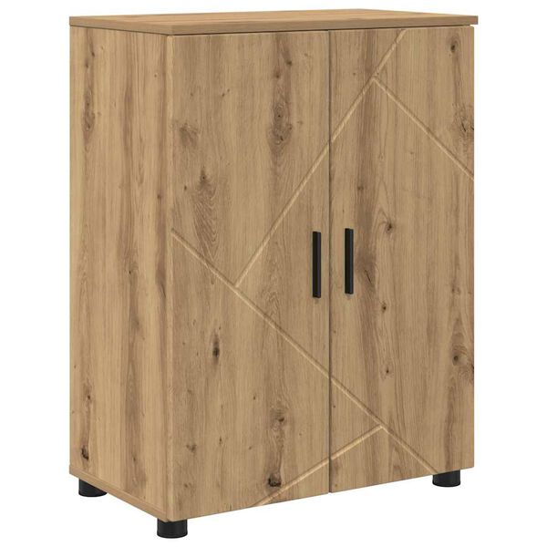 vidaXL Bathroom Cabinet with Storage Artisan Oak 60 x 35 x 80 cm