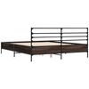 vidaXL Bed Frame without Mattress Brown Oak 120x190 cm Small Double