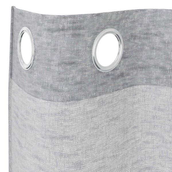 vidaXL Voile Curtain 2 pcs Dark Grey 225 x 140 cm Polyester