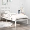 vidaXL Bed Frame without Mattress White 100x200 cm Solid Wood