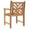 vidaXL Chair 2 pcs Brown 60 x 58 x 90 cm Solid Teak Wood