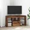 vidaXL Corner LED TV Cabinet Old Wood 100 x 40 x 50 cm Engineered Wood