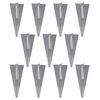 vidaXL Chain Link Fence with Spike Anchors 0.8x25 m Grey
