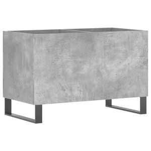 vidaXL Record Cabinet Concrete Grey 74.5x38x48 cm Engineered Wood