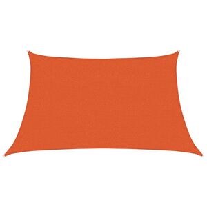 vidaXL Sunshade Sail 160 g/m&sup2; Trapezium Orange 3/4x2 m HDPE