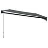 vidaXL Retractable Awning Anthracite 5x3 m Fabric and Aluminium