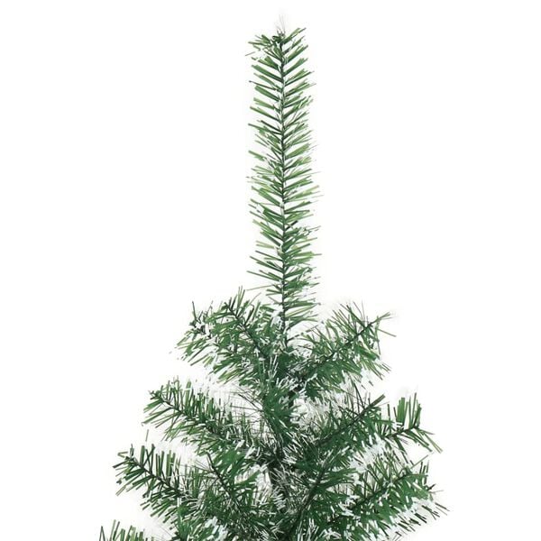 vidaXL Artificial Christmas Tree with Flocked Snow Green 180 cm