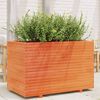 vidaXL Garden Planter Wax Brown 110x60x72 cm Solid Wood Pine