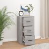 vidaXL Sideboard Grey Sonoma 40x33x70 cm Engineered Wood