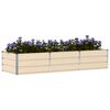 vidaXL Planter Ivory 240 x 80 x 45 cm Steel
