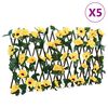 vidaXL Artificial Ivy Trellis Expandable 5 pcs Yellow 180x20 cm