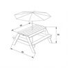 AXI Sand/Water Picnic Table Nick with Umbrella