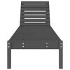 vidaXL Sun Loungers 2 pcs Grey 199.5x60x74 cm Solid Wood Pine