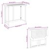 vidaXL Folding Balcony Table 90x50x74 cm Solid Acacia Wood