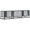 vidaXL TV Cabinet Grey Sonoma 160x35x41 cm Engineered Wood and Metal