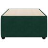 vidaXL Bed Frame without Mattress Dark Green 90x190 cm Single Velvet
