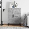 vidaXL Sideboard Concrete Grey 69.5x34x90 cm Engineered Wood