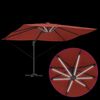 vidaXL Umbrella Terracotta 352 x 251 x 265 cm Polyester and Aluminium
