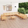 vidaXL 12 Piece Garden Lounge Set Solid Wood Pine