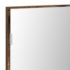 vidaXL Mirror Wall-mounted Brown 80 x 37 cm Glass and Engineered Wood