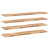 vidaXL Floating Shelves 4 pcs 120x30x2 cm Oil Finished Solid Wood Acacia