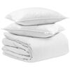 vidaXL Duvet Set with Pillow 3 pcs White Down Feather