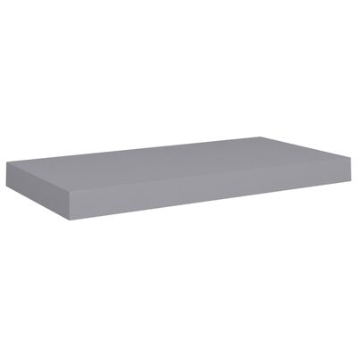 vidaXL Floating Wall Shelves 2 pcs Grey 50x23x3.8 cm MDF
