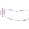 vidaXL Box Spring Bed with Mattress Dark Grey 80 x 210 cm Fabric