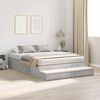 vidaXL Storage Bed Frame Concrete Grey 140 cm Engineered Wood