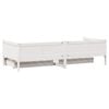 vidaXL Daybed with Drawers without Mattress White 90x190 cm Single Solid Wood