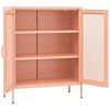 vidaXL Storage Cabinet Pink 80x35x101.5 cm Steel