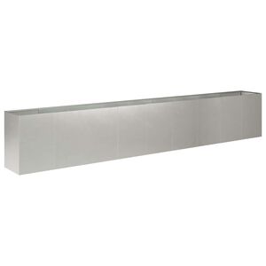 vidaXL Garden Planter Silver 360 x 40 x 60 cm Stainless Steel