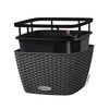 LECHUZA Planter BACINO Cottage ALL-IN-ONE 30x30 cm Graphite Black