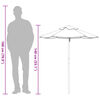 vidaXL Garden Umbrella for Kids with Wooden Pole &Oslash;120x140 cm