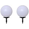 vidaXL Outdoor Pathway Lamps 2 pcs LED 40 cm with Ground Spike