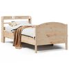 vidaXL Bed Frame without Mattress 90x200 cm Solid Wood Pine