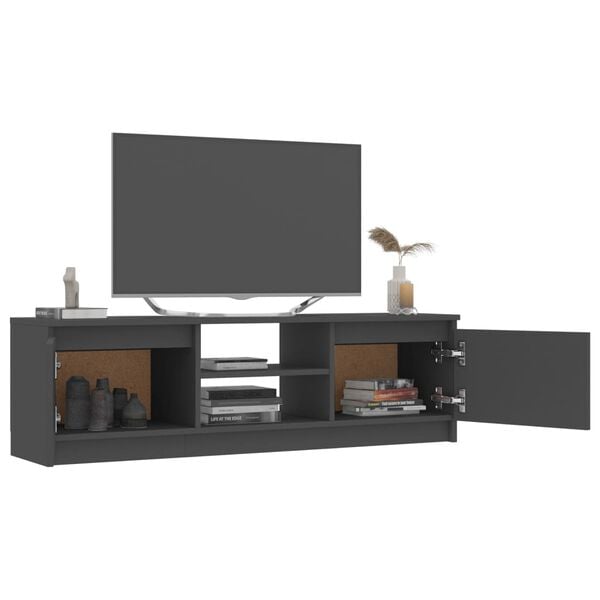 vidaXL TV Cabinet Grey 120x30x35.5 cm Engineered Wood