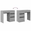vidaXL Desk with Drawer Grey Sonoma 90 x 37.5 x 75 cm Engineered Wood