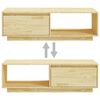 vidaXL Coffee Table 110x50x33.5 cm Solid Pinewood